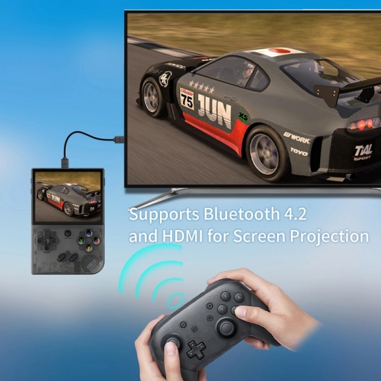 ANBERNIC RG35XX PLUS Elde Taşınabilir Oyun Konsolu 3,5 İnç IPS Ekran Desteği HDMI TV