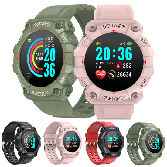 FD68 1,3 inch Renkli Yuvarlak Ekranlı Spor Akıllı Saat - Kalp Atış Hızını Destekler / Çoklu Spor Modu